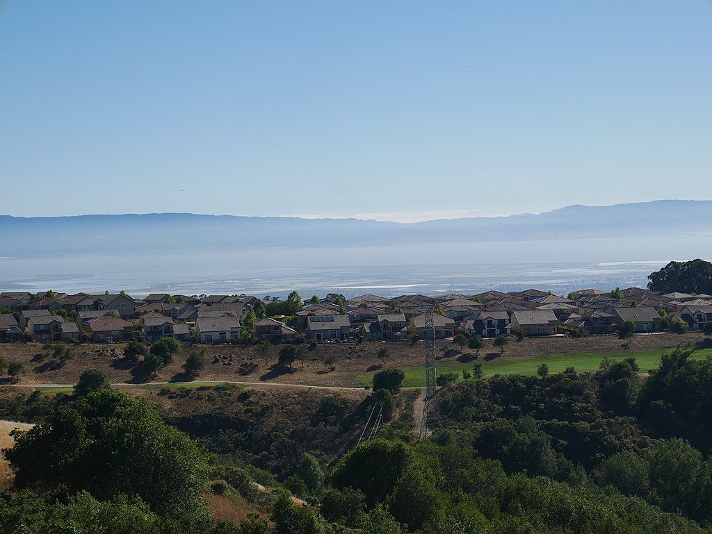 Aerial view of Five Canyons Open Space