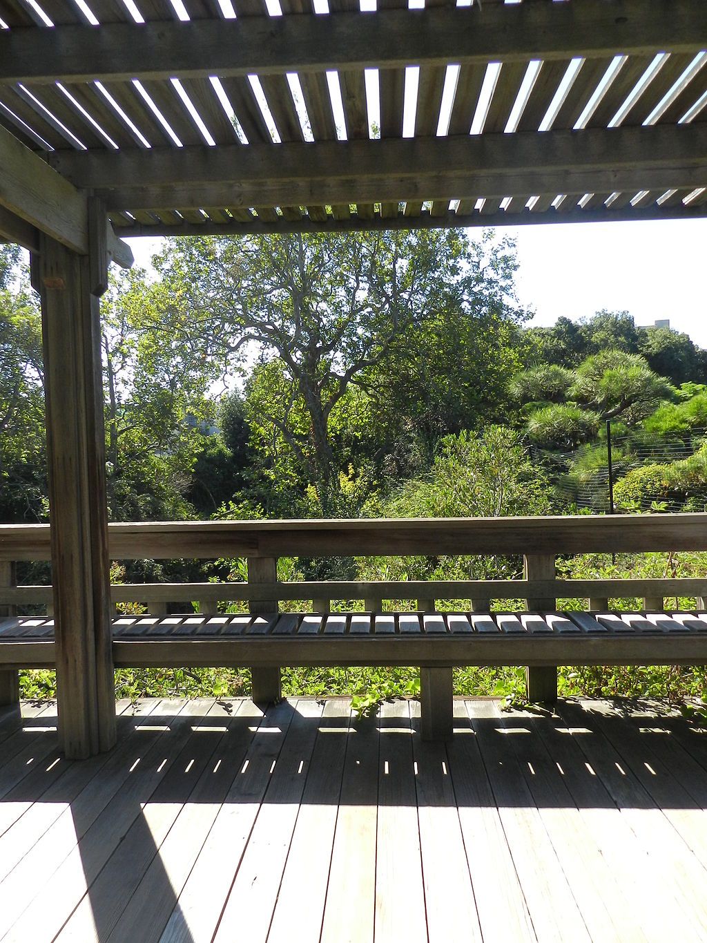 Observation deck at Hayward Japanese Gardens