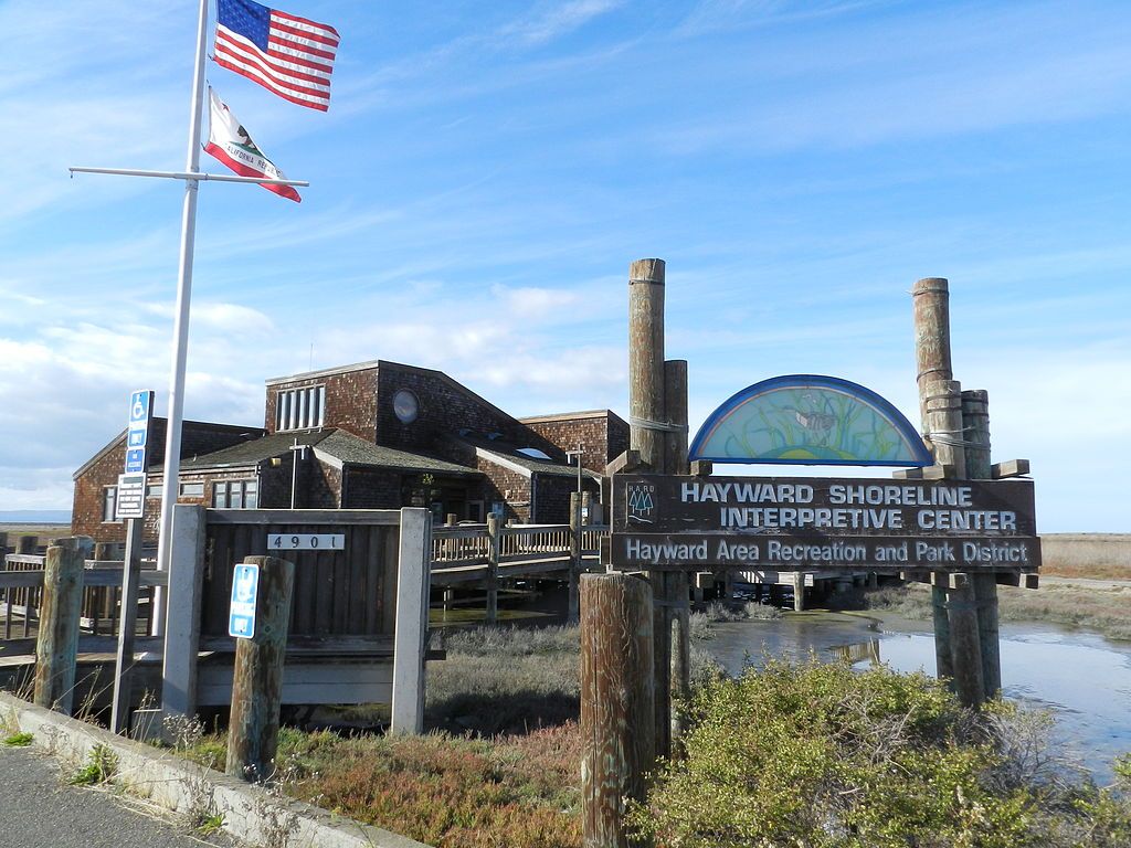 Front view of the Hayward Shoreline Interpretive Center