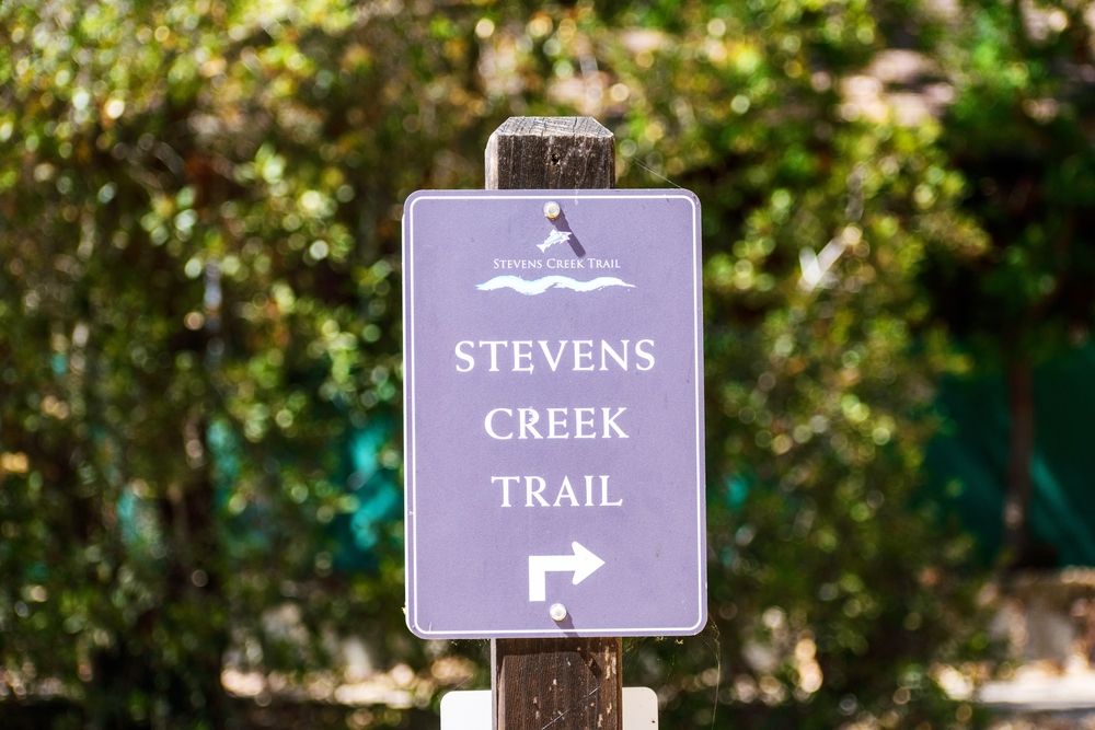 Sign of Stevens Creek Trail