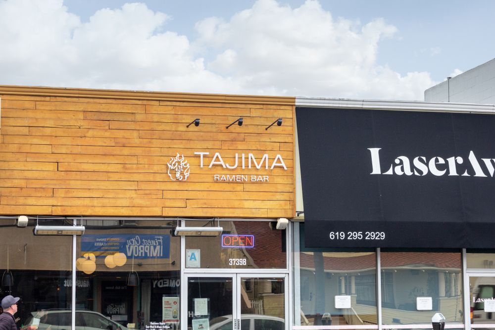 Exterior of Tajima Ramen Bar