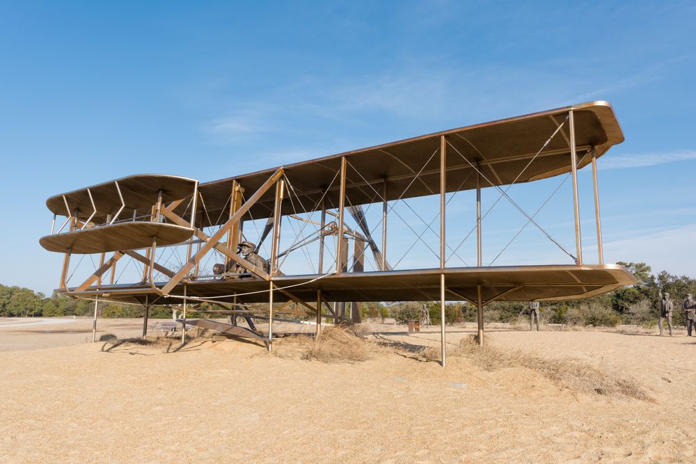 First plane at Wright Brothers National Memorial