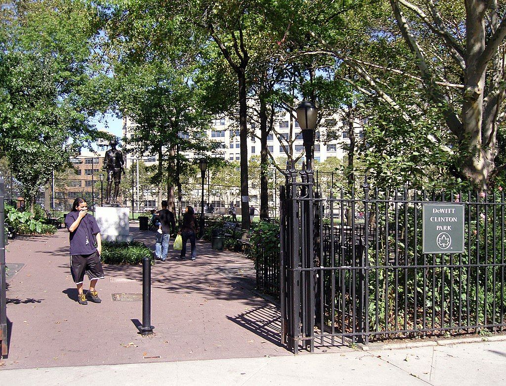 Entrance to DeWitt Clinton Park