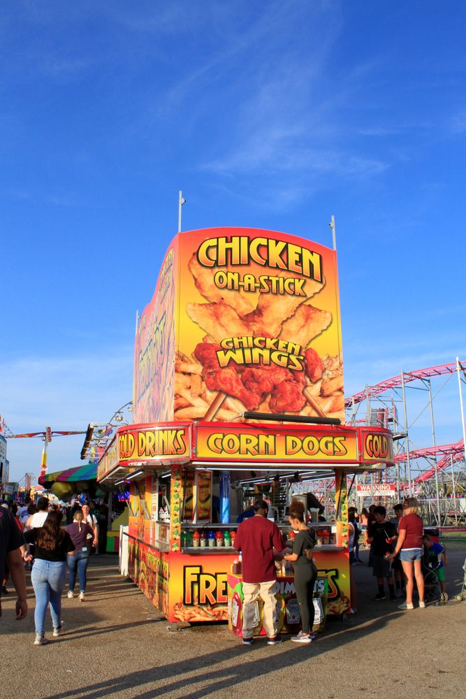 Fried food stand at the annual Kansas State Fair