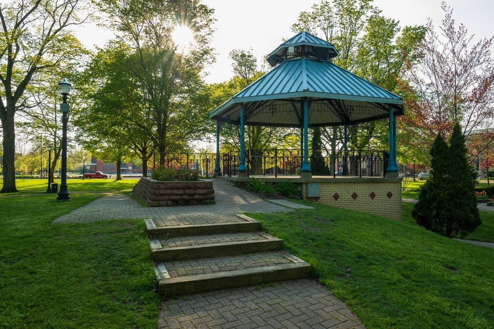 A gazebo at Centennial Park