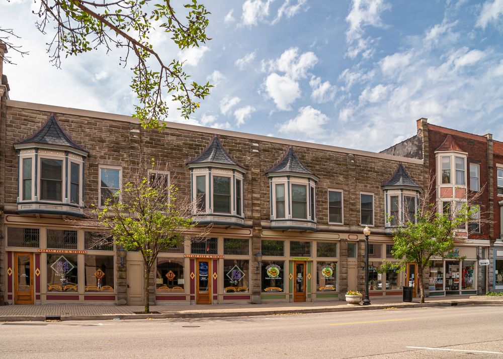 Shops along Downtown Holland
