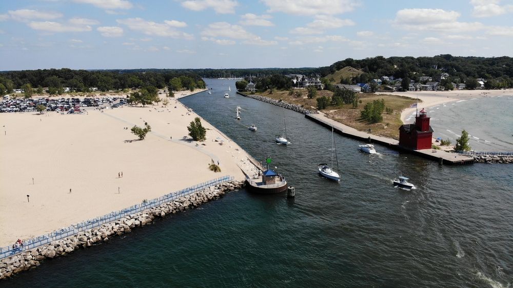 Aerial view of Holland State Park