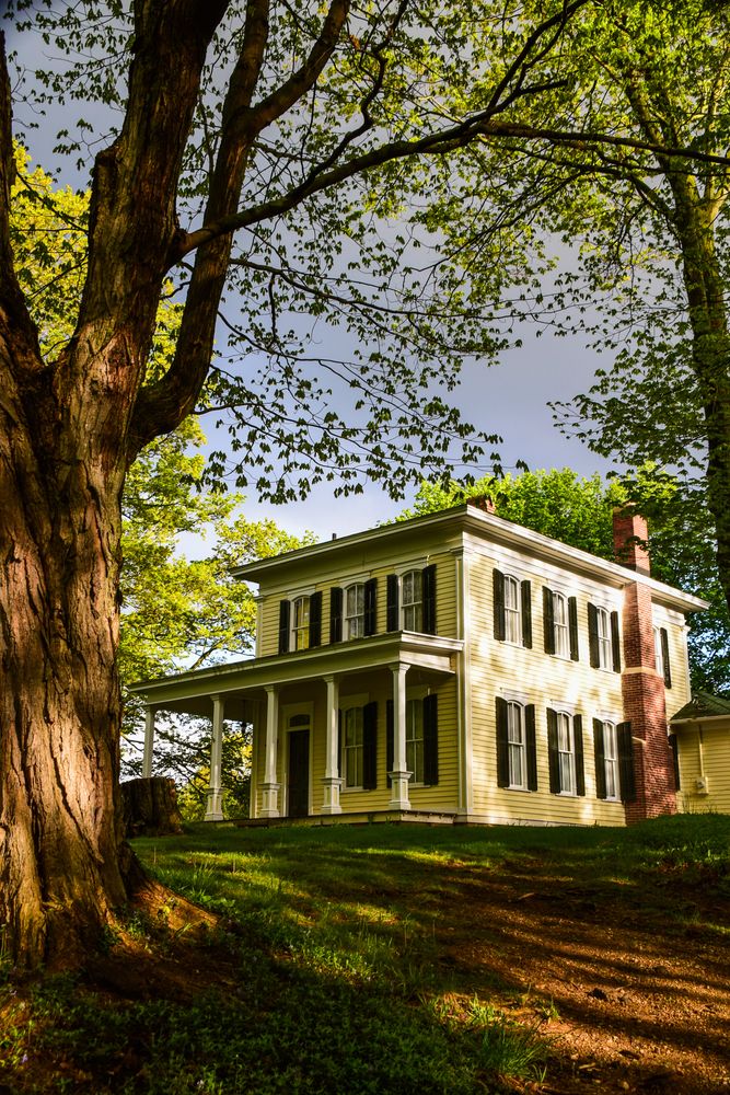 A historic house at Van Raalte Farm Park
