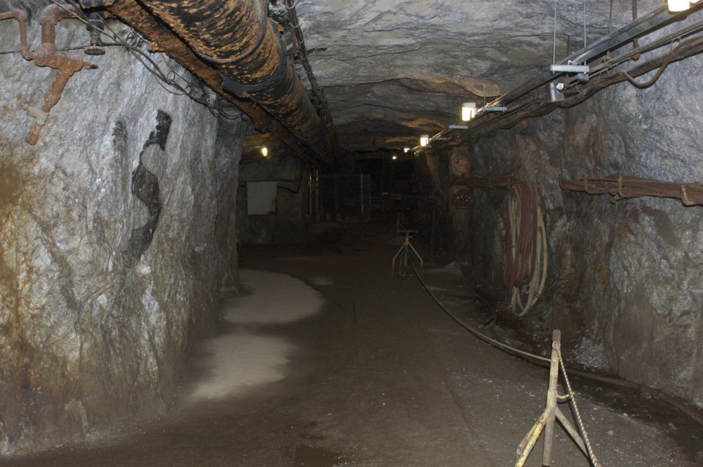 Underground mine at Sterling Hill Mining Museum