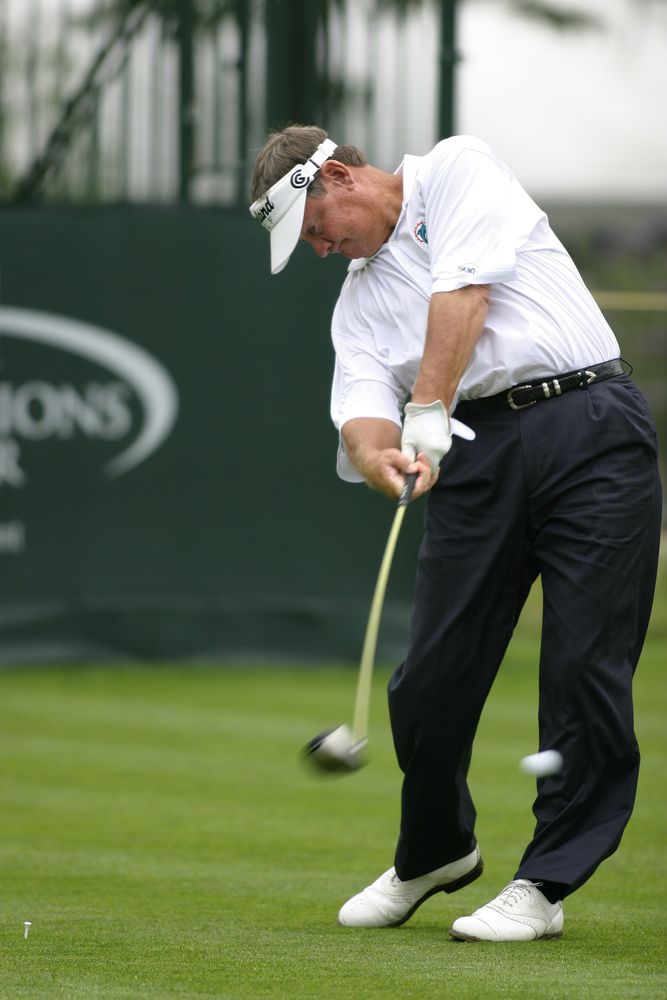 A golfer at Eisenhower Park