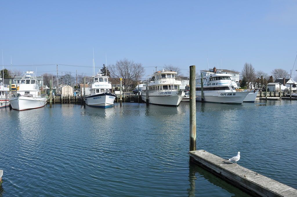 Docked boats at Freeport Nautical Mile