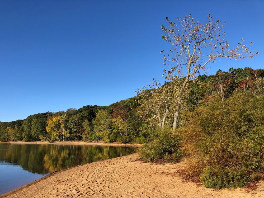 The waters of Hempstead Lake State Park