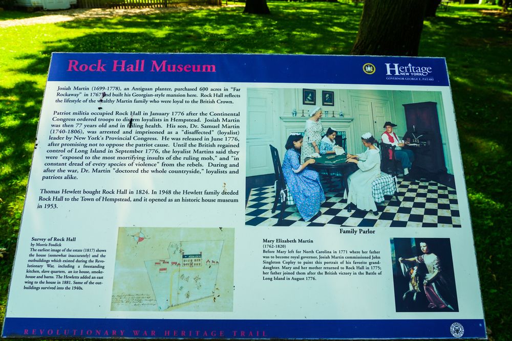 Information board of the Rock Hall Museum