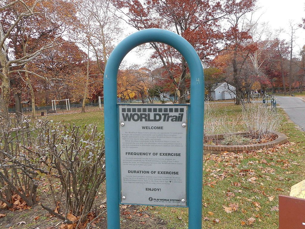 Trail sign at Valley Stream State Park