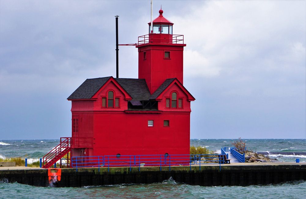 Exterior of Big Red Lighthouse