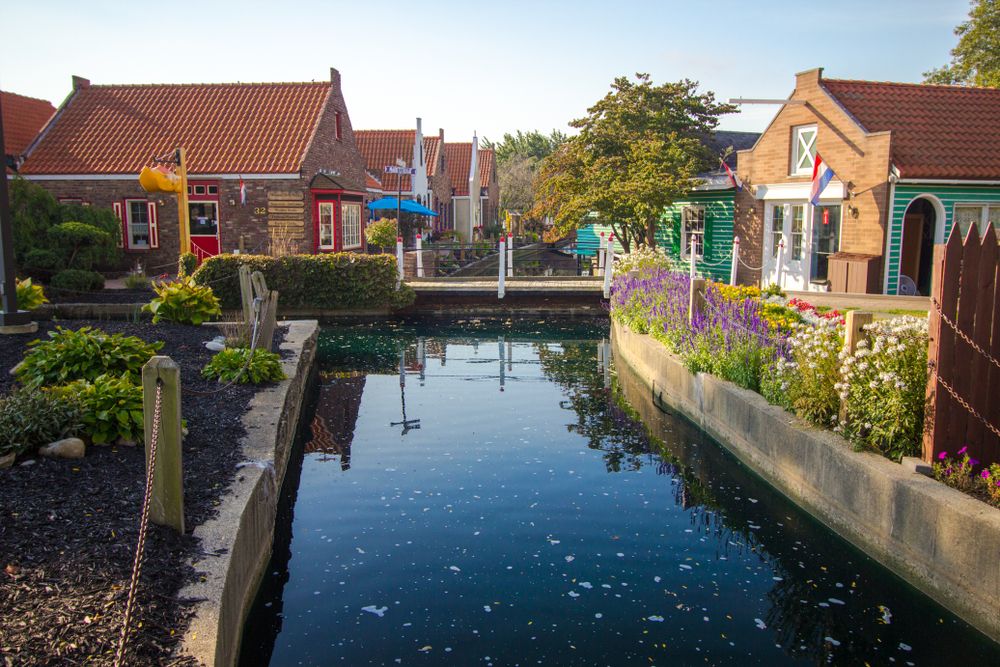 View of the houses at Nelis’ Dutch Village