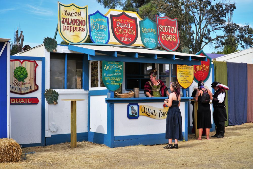 Food stand at Northern California Renaissance Faire