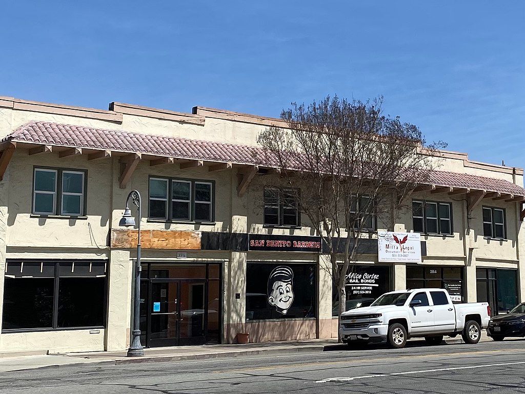 Building exterior at Downtown Hollister Historic District