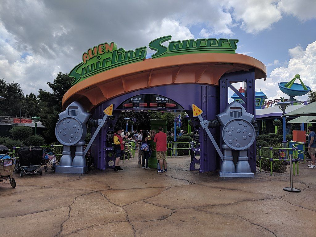 Entrance to the Alien Swirling Saucers