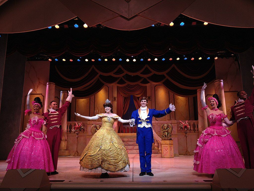 Belle and the Beast actors at Beauty and the Beast - Live on Stage