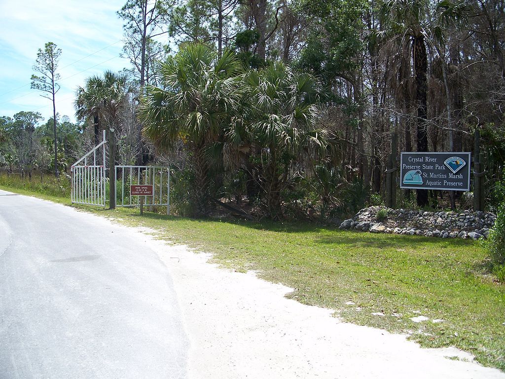 A trail at Crystal River Preserve State Park