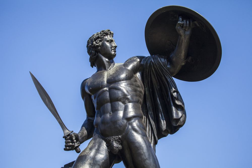 Top half of the Achilles statue