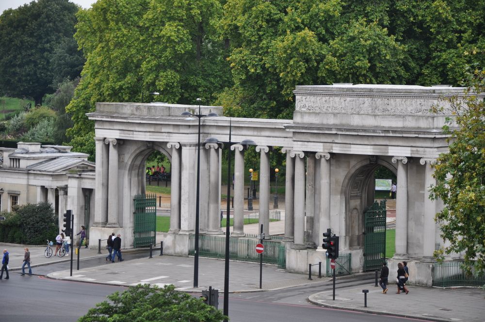 Aerial view of Apsley Gate