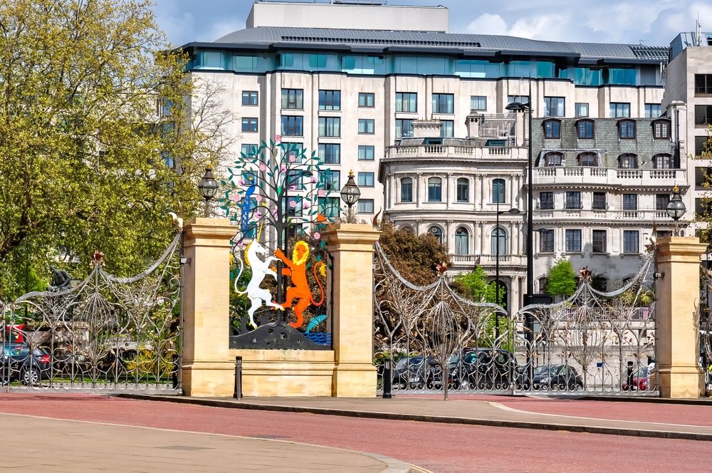 Far view of Queen Elizabeth Gate
