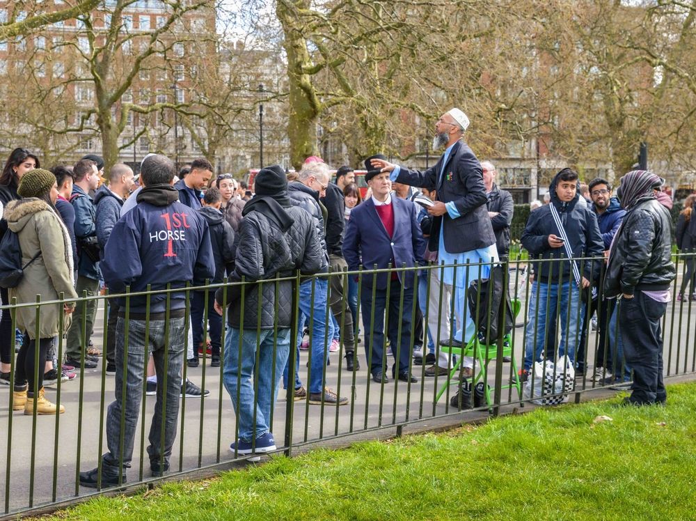 Public speaker at Speakers' Corner