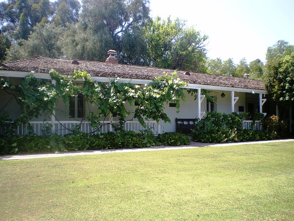 Exterior of the Centinela Adobe