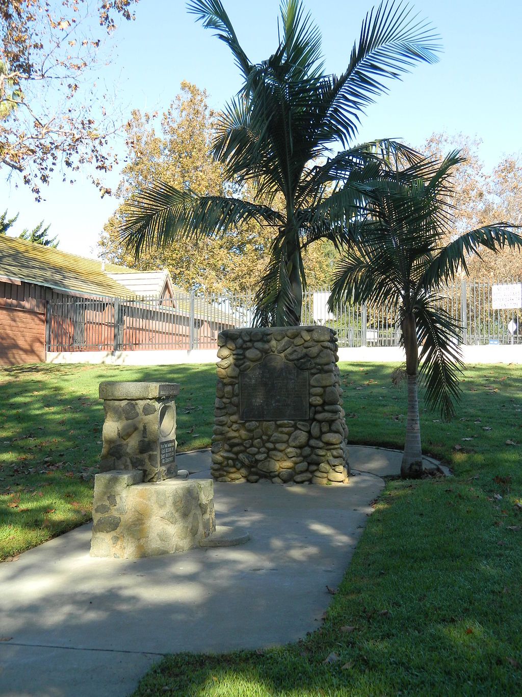 Markers at Edward Vincent Jr. Park