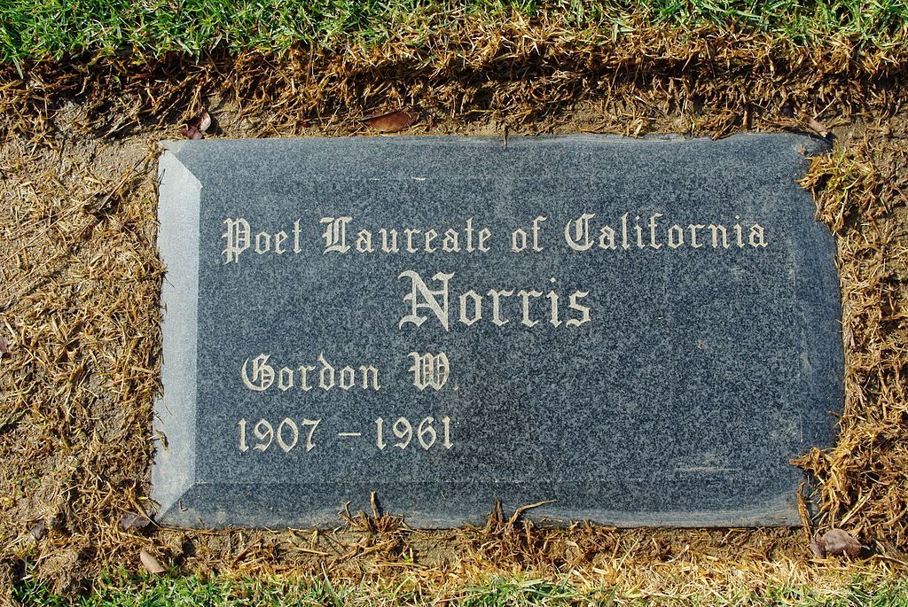 Grave marker at Inglewood Park Cemetery