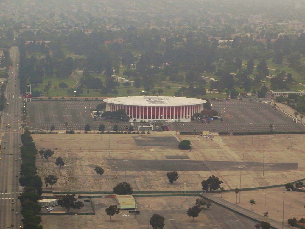 Aerial view of Kia Forum