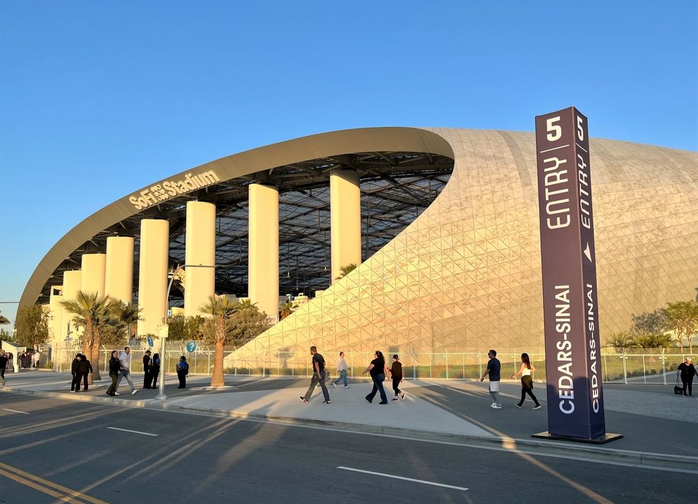 SoFi stadium at Downtown Inglewood