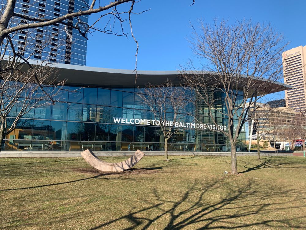 The grounds of Baltimore Visitor Center