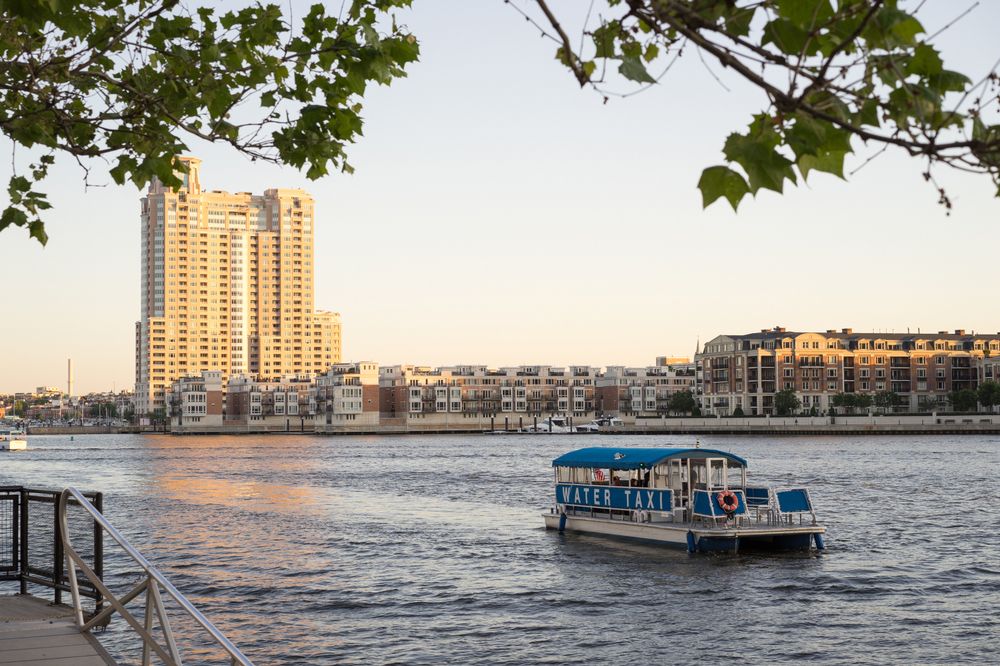 A Baltimore Water Taxi on the waters