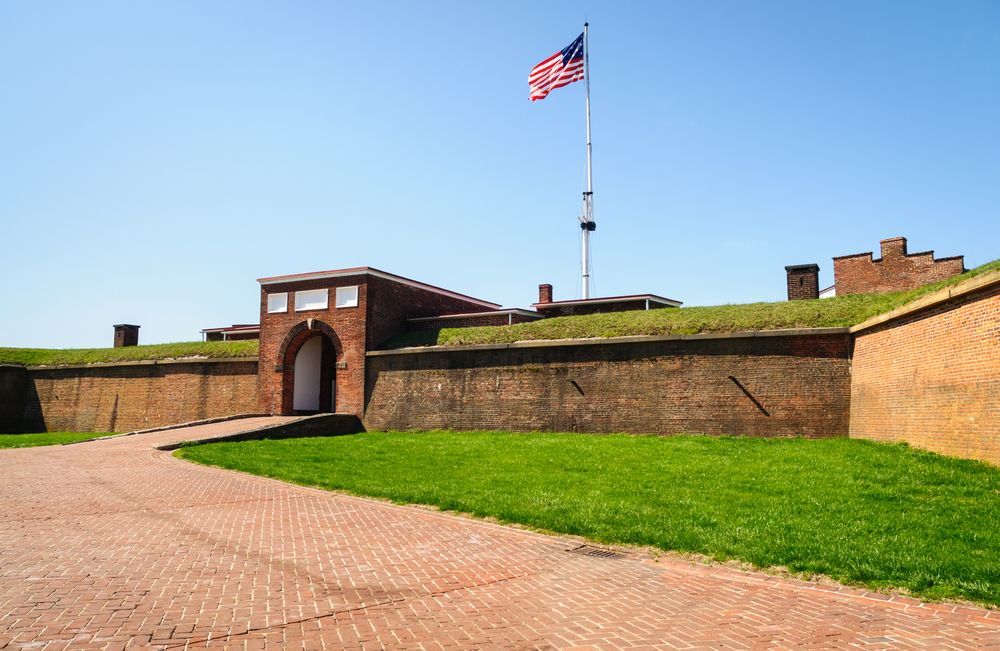 American flag at Fort McHenry