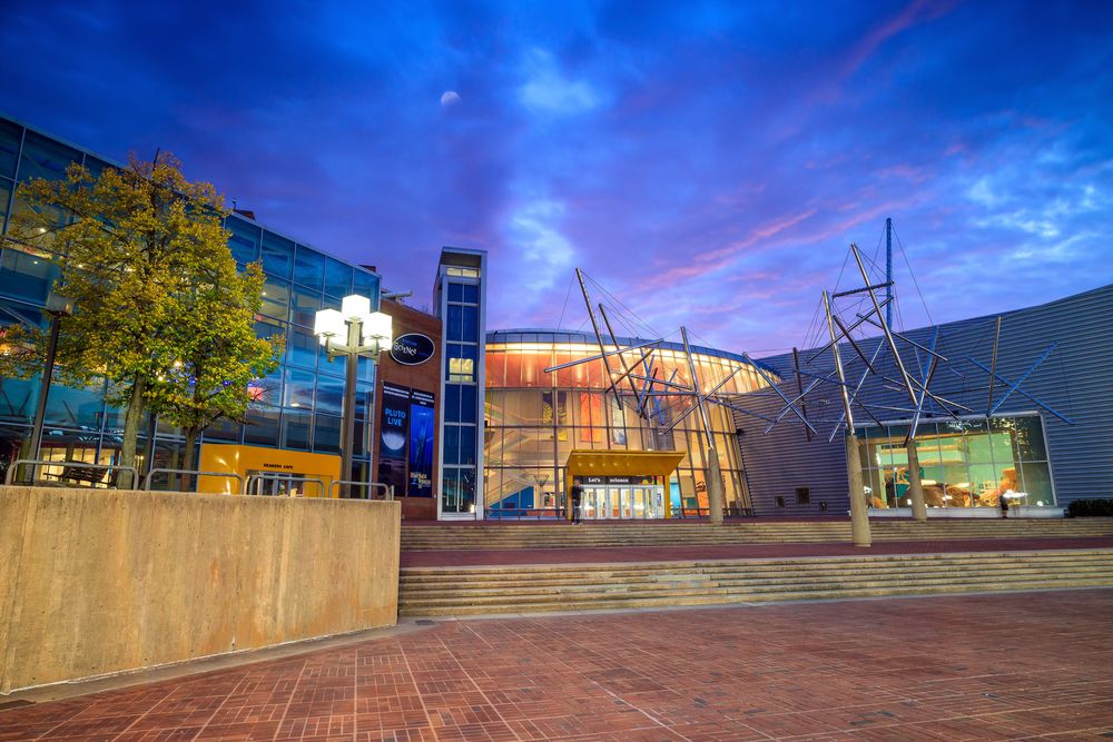 Exterior of the Maryland Science Center