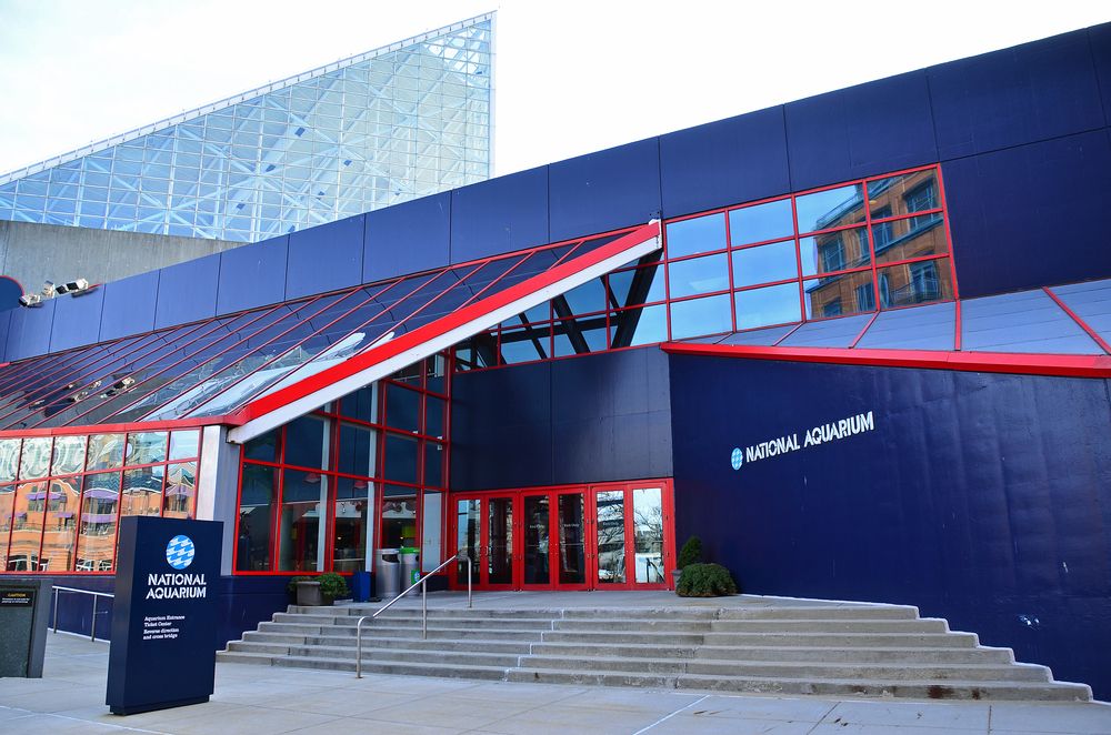 View of National Aquarium's entrance