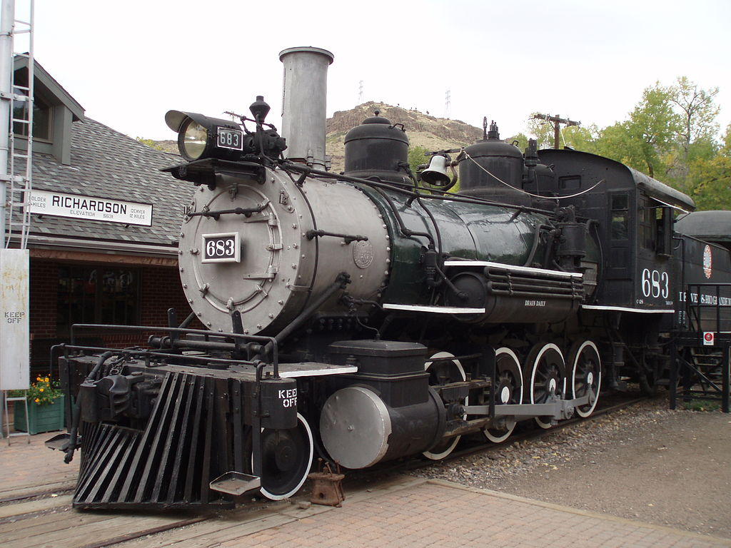 Steam Engine 683 in Colorado and Southern Railroad