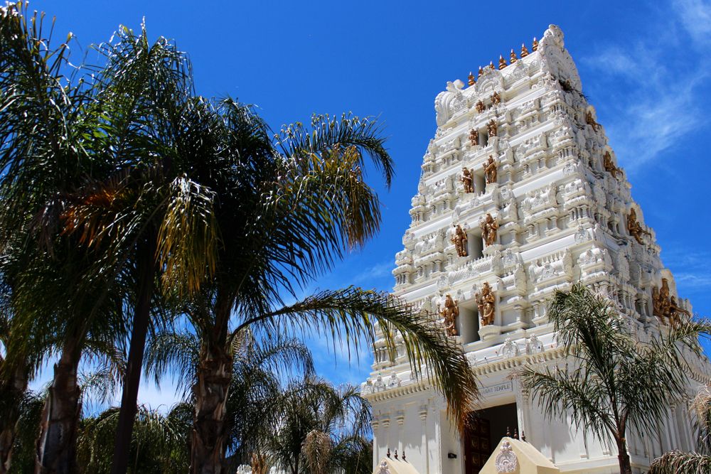 View of Malibu Hindu Temple