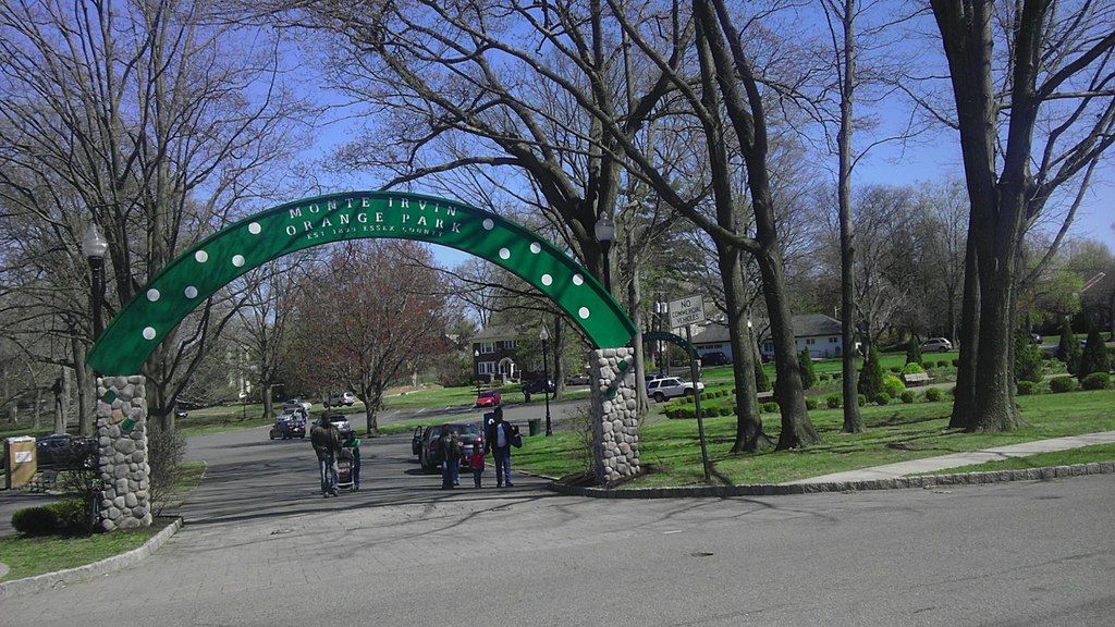 Entrance arch of Monte Irvin Orange Park