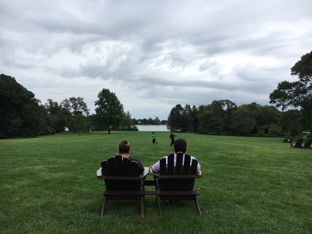 The grounds of Bayard Cutting Arboretum State Park