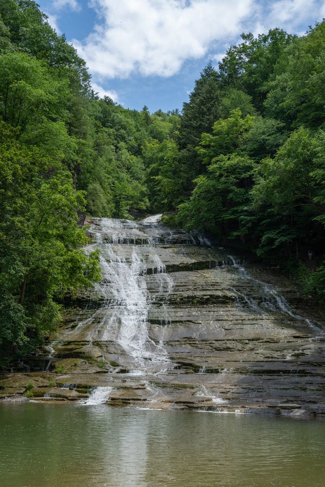 Scenic view of Buttermilk Falls State Park