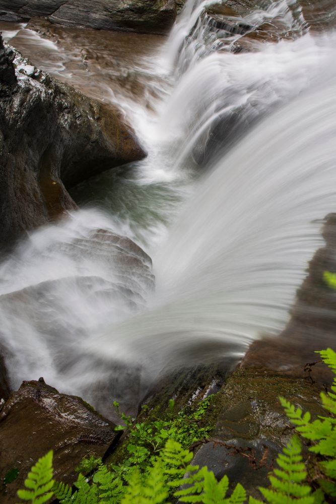 The waters of Buttermilk Falls State Park