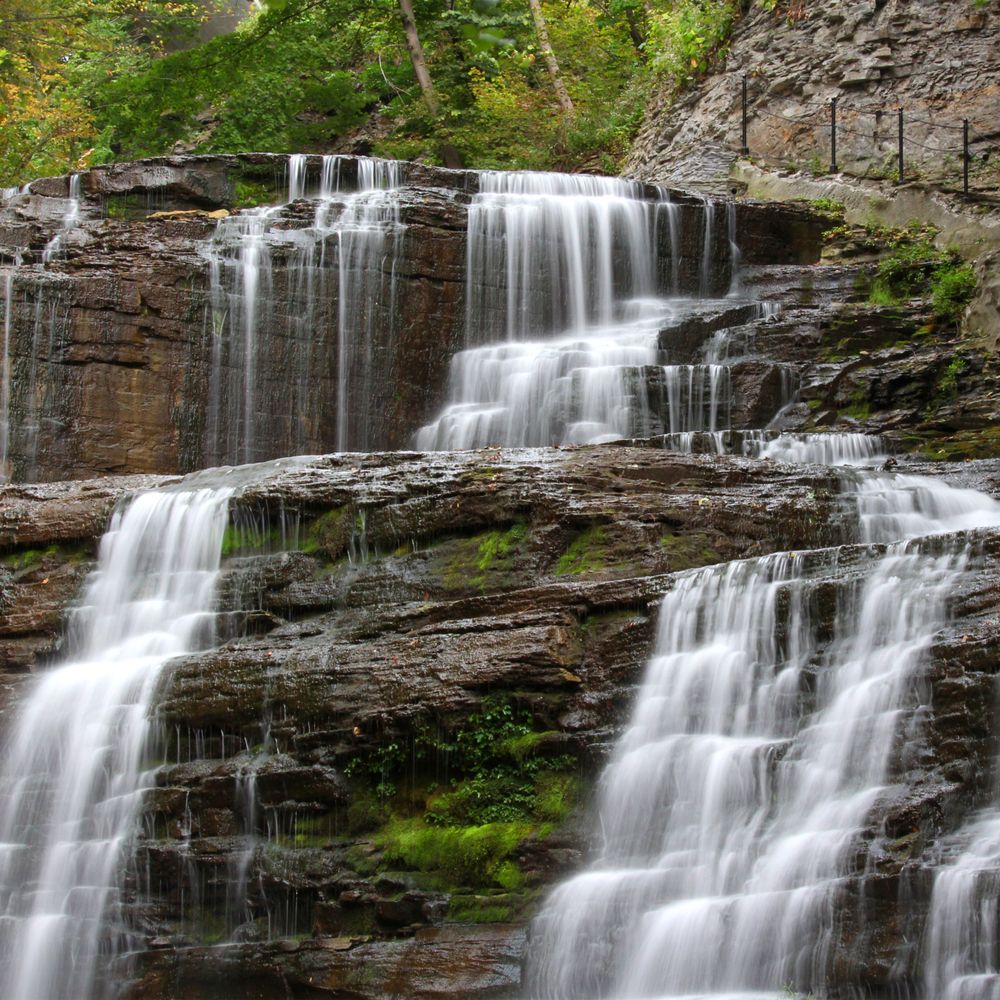 Waterfall along Cascadilla Gorge Trail