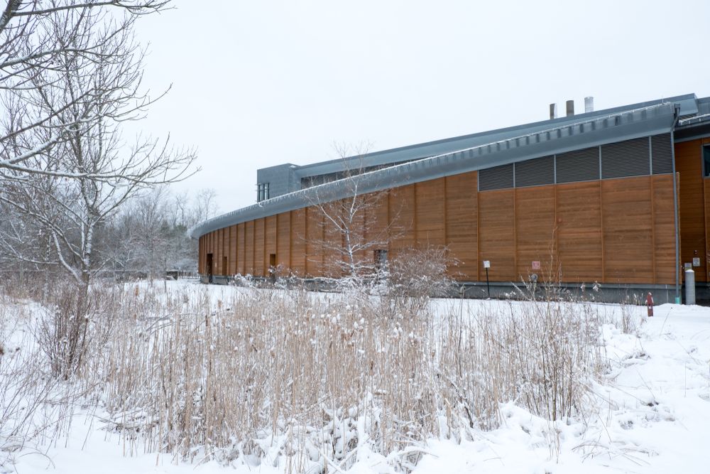 Exterior of the Cornell Lab of Ornithology