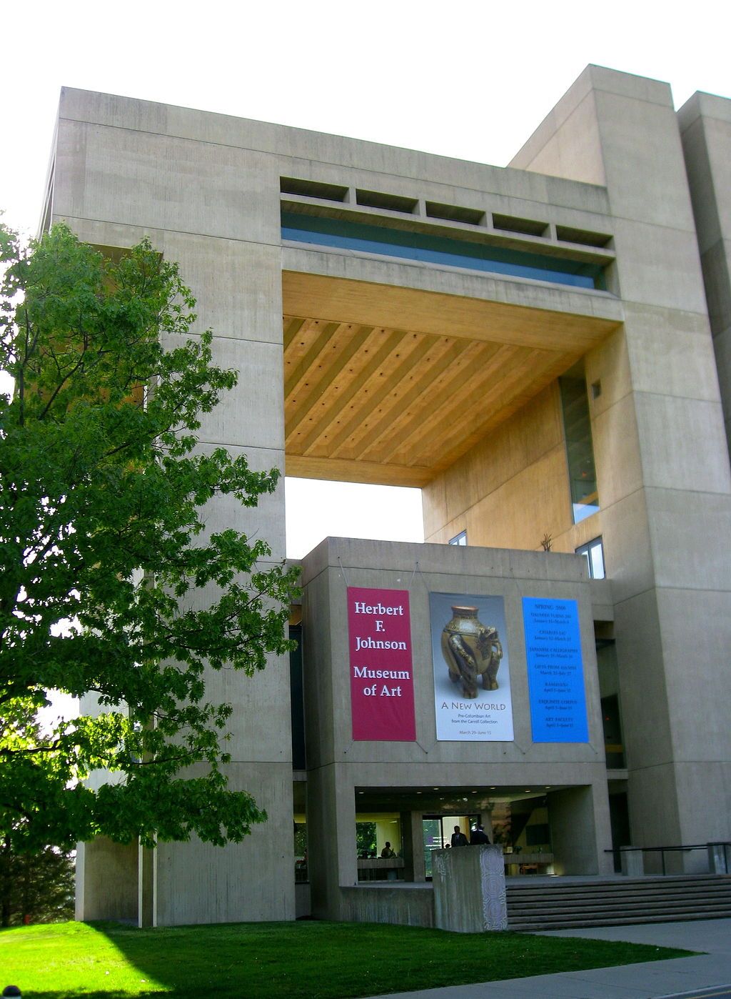 Entrance to the Herbert F. Johnson Museum of Art