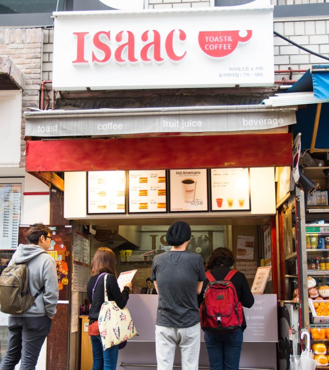 Isaac Toast in Hongdae