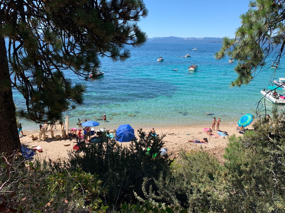 A sunny day at Sand Harbor